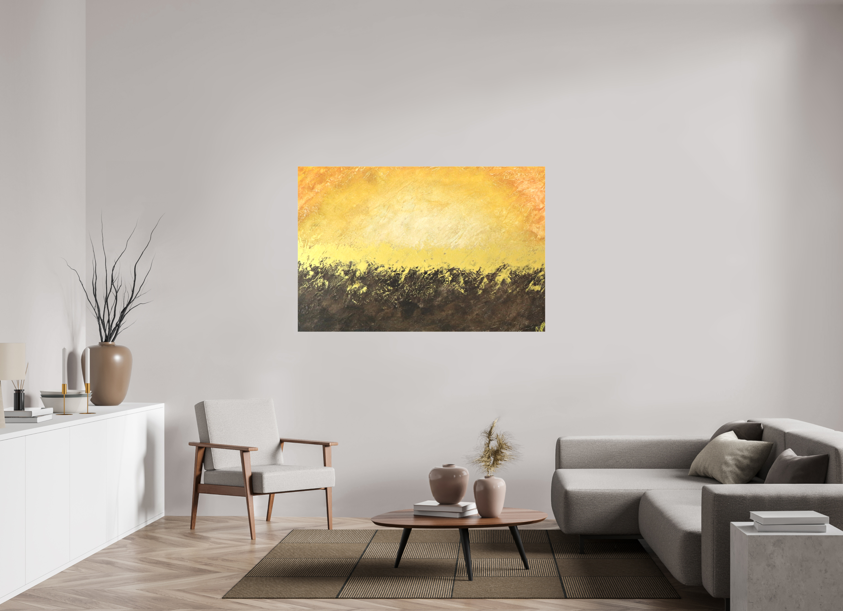 60 x 40″, *1.25" Matte Canvas No Frame Golden Sunset