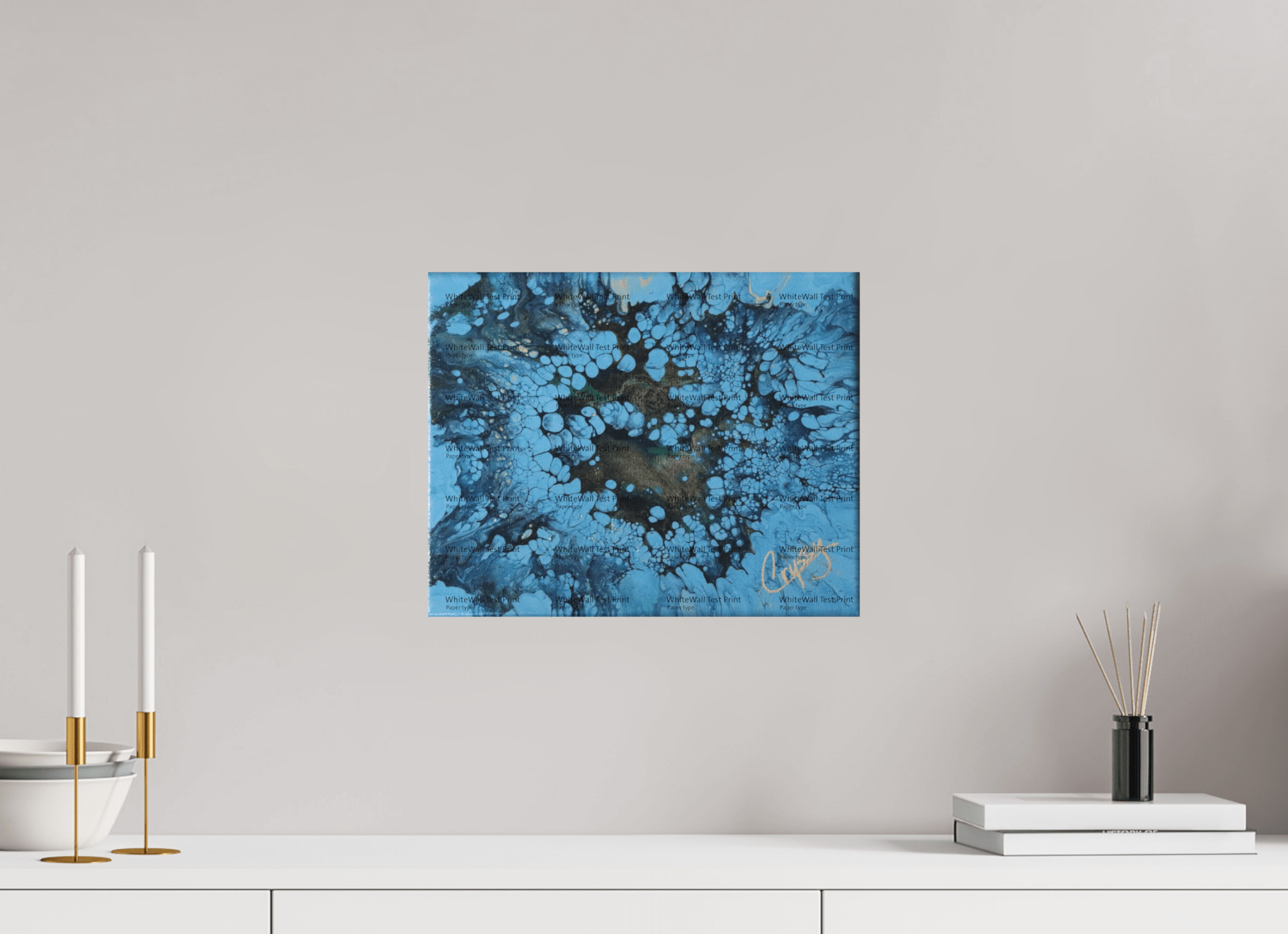 Small Peacock Pour - Original Acrylic Art - The Living Abstract