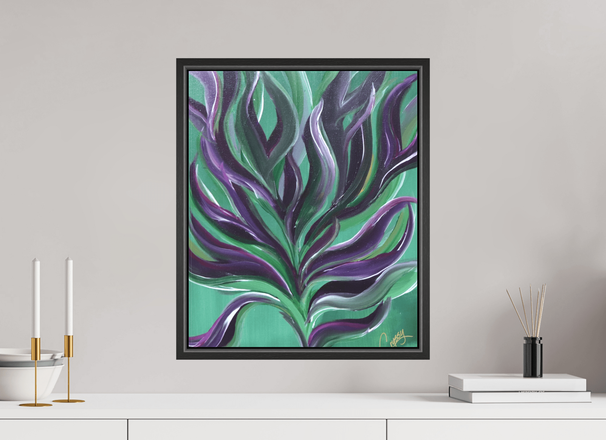 Large Botanical - Original Abstract Acrylic Painting - The Living Abstract