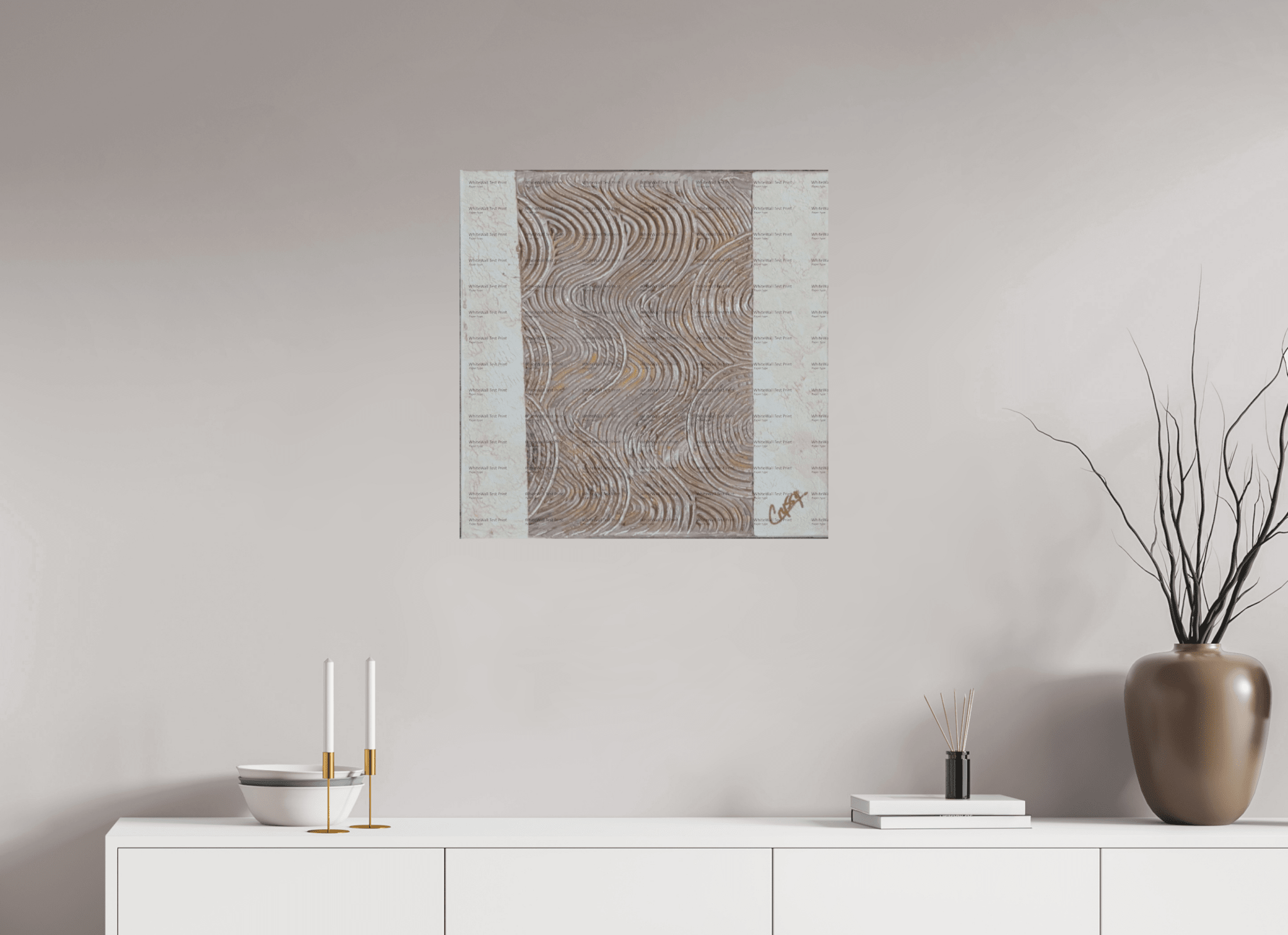 Mocha Tide - Original Textured Painting - The Living Abstract