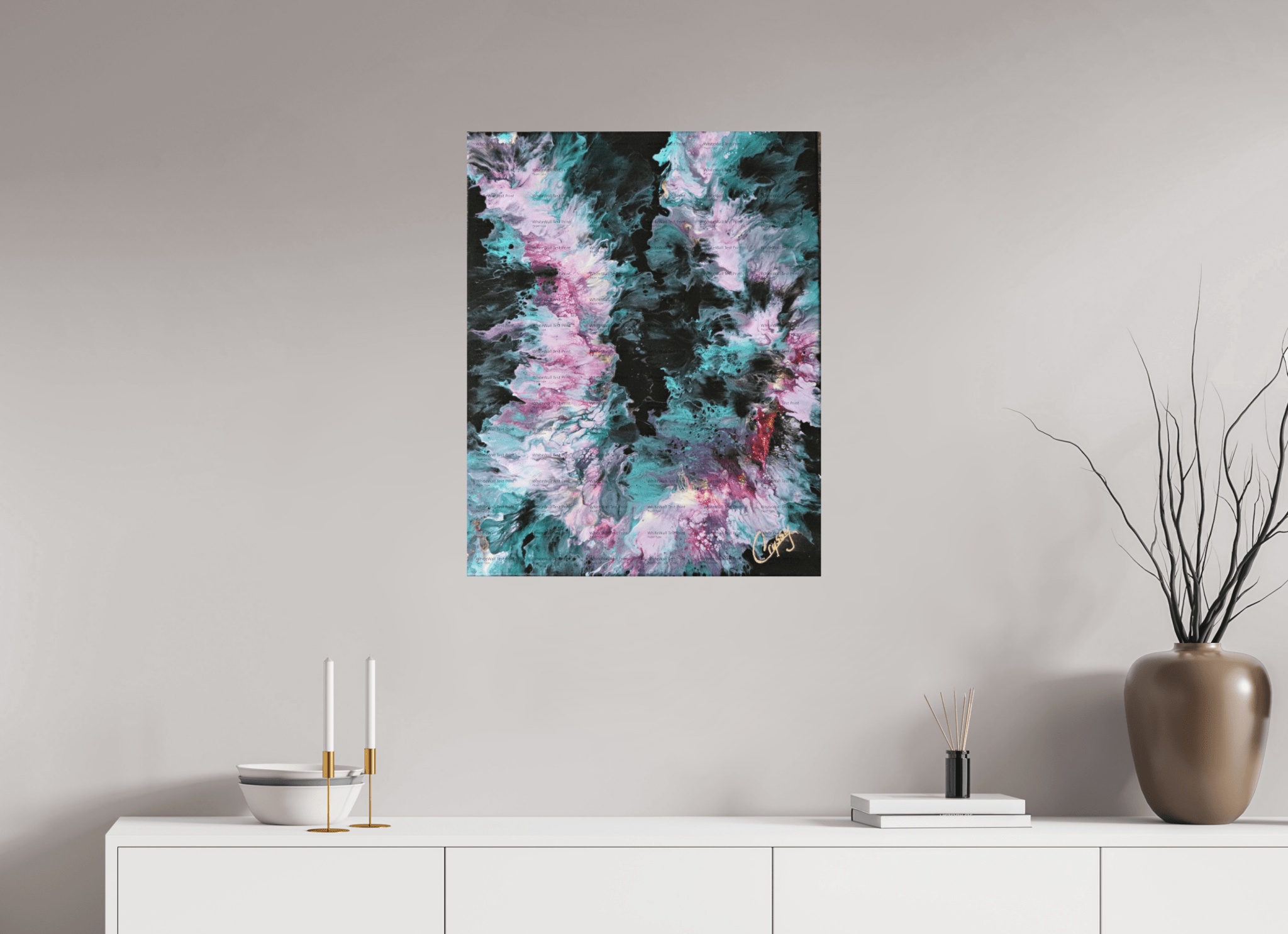 Hawaiian Lei - Original Tropical Acrylic Painting - The Living Abstract