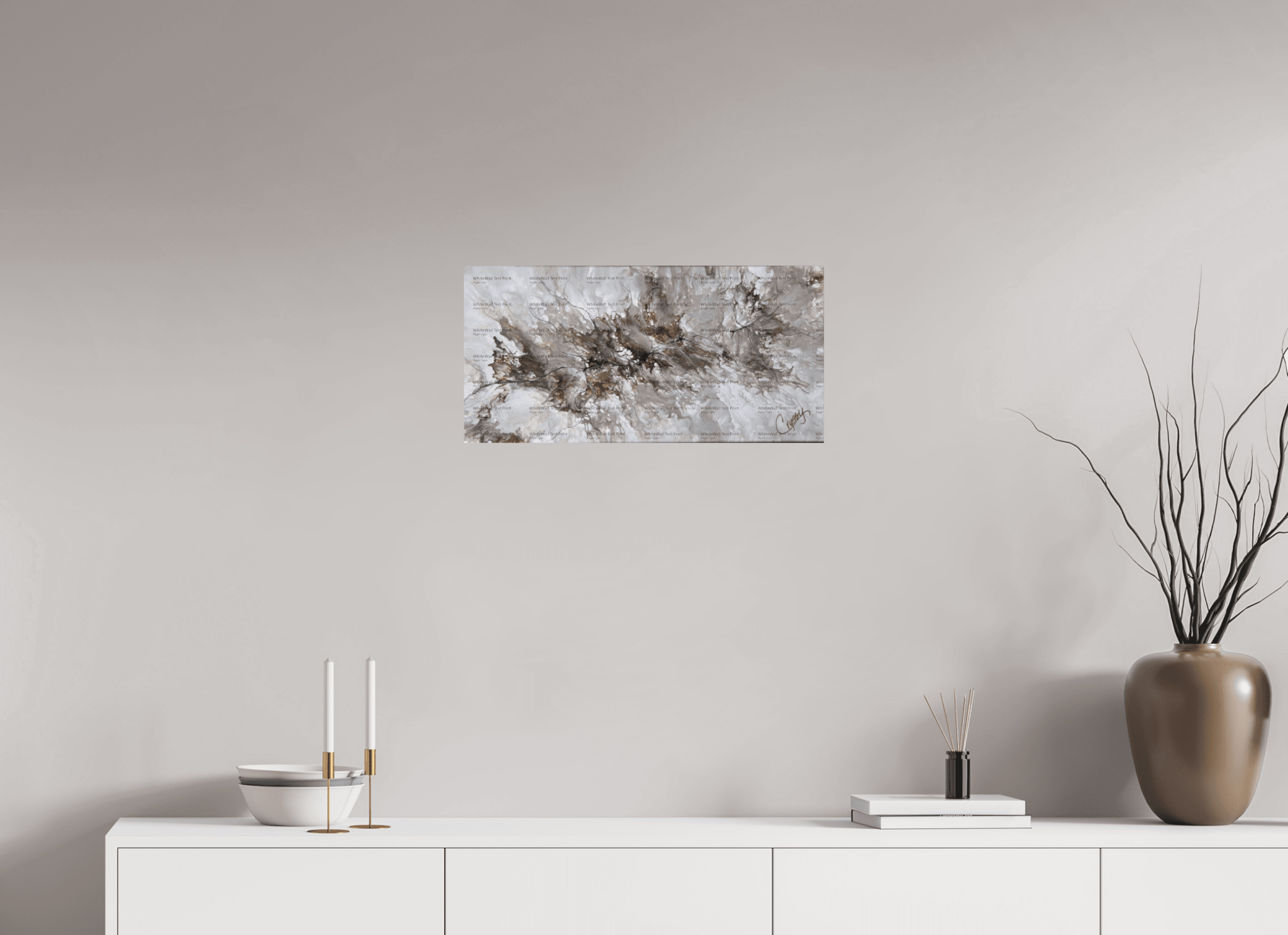 Beige Marble - Original Dutch Pour - The Living Abstract