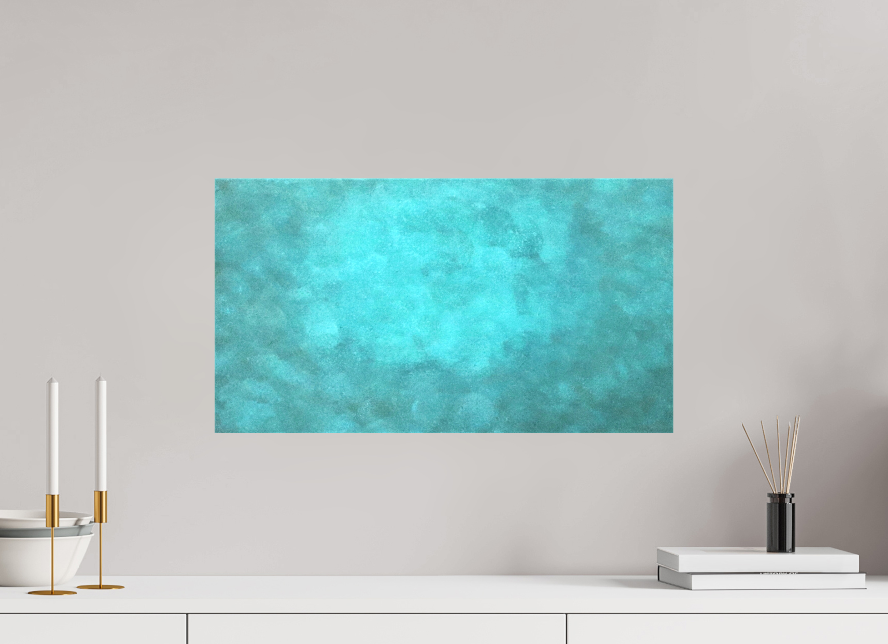 21.9 x 12″, *1.25" Matte Canvas No Frame Emerald Fade