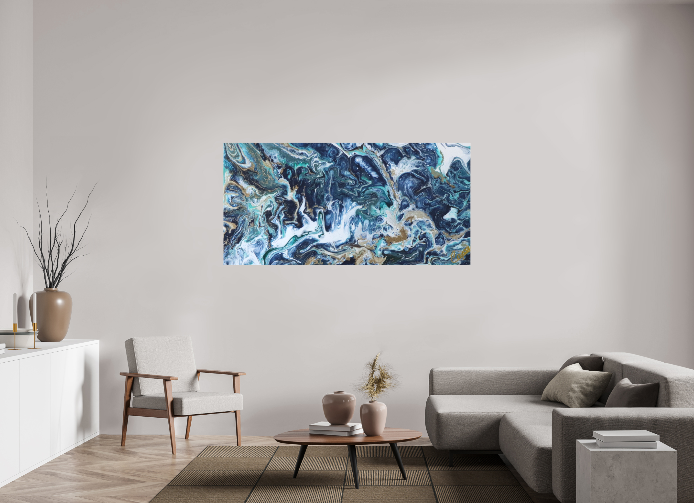 71 x 35″, *1.25" Matte Canvas No Frame Above the Storm