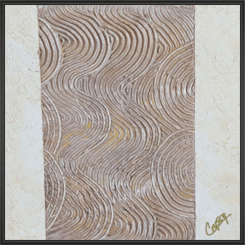 Mocha Tide - Original Textured Painting - The Living Abstract