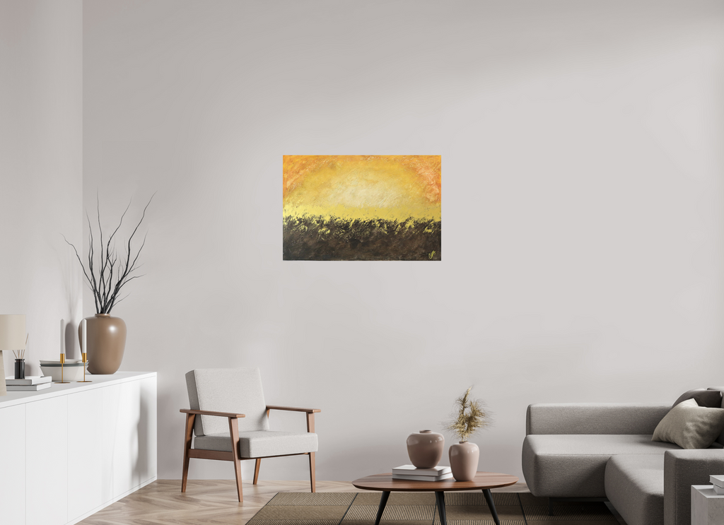 36 x 24″, *Photo Print on Fuji Silk with Black Frame Golden Sunset