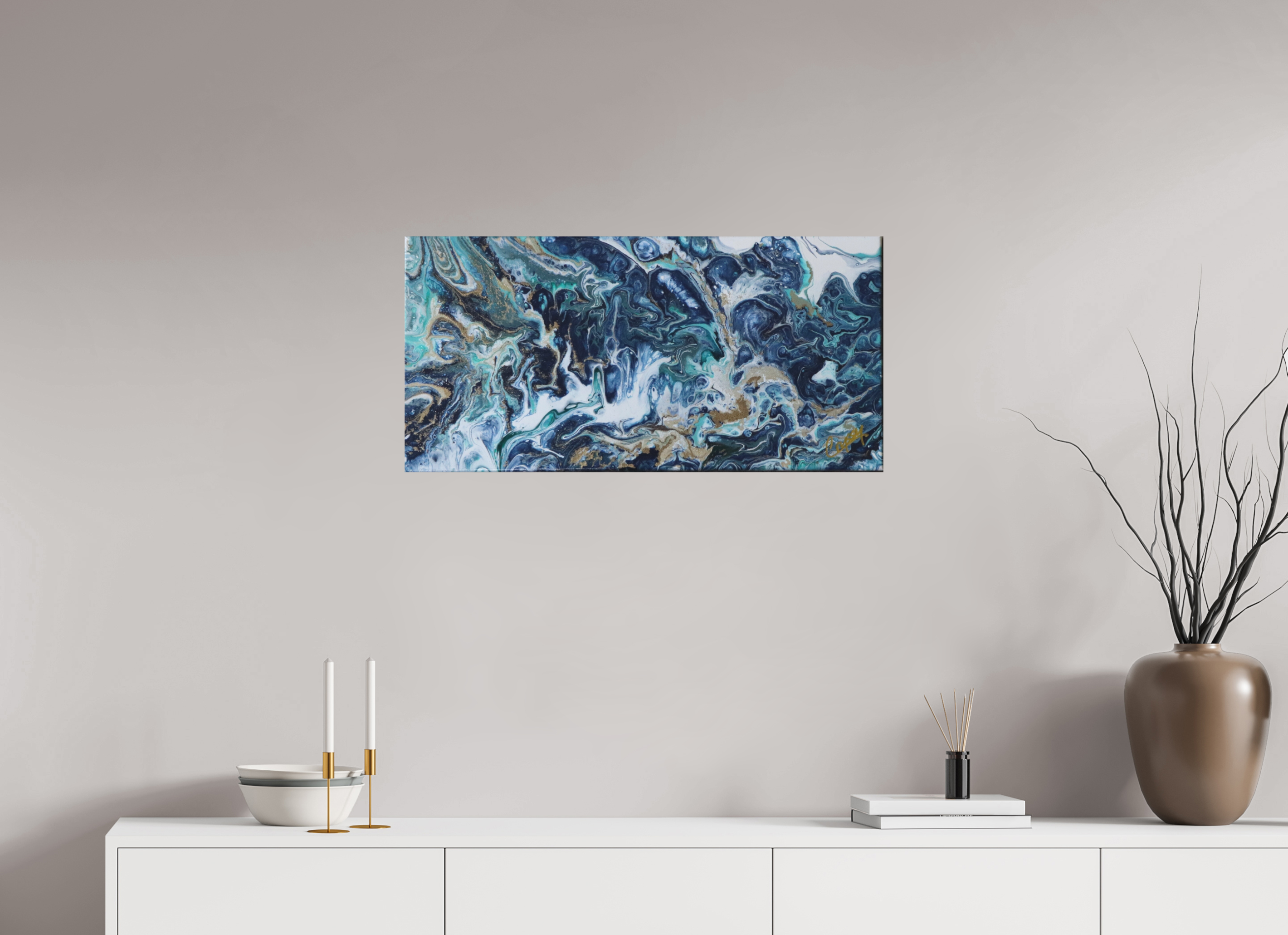 32.5 x 16″, *Photo Print on Fuji Silk Paper No Frame Above the Storm