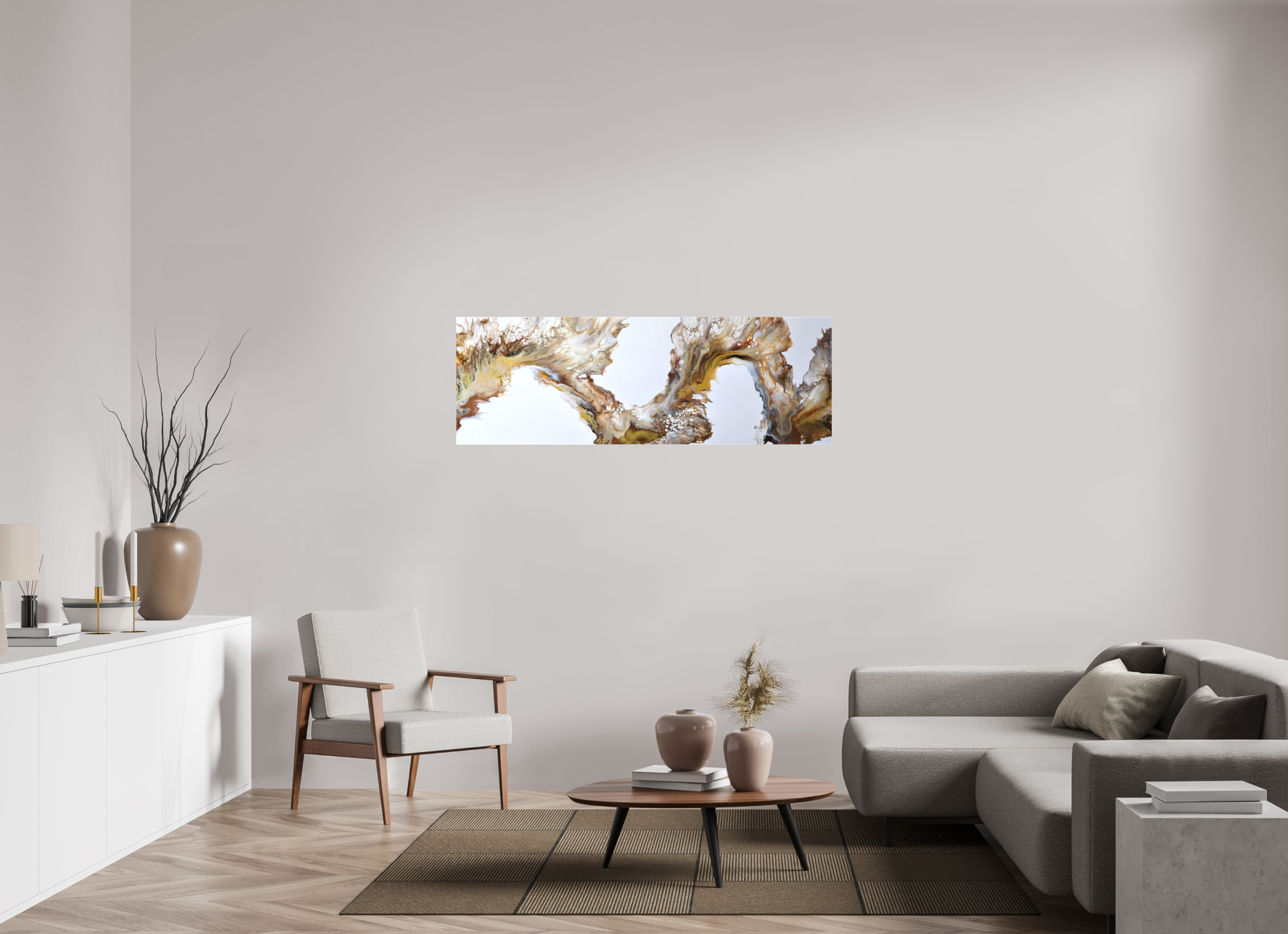 59.6 x 20″, *1.25" Matte Canvas No Frame Desert Sands
