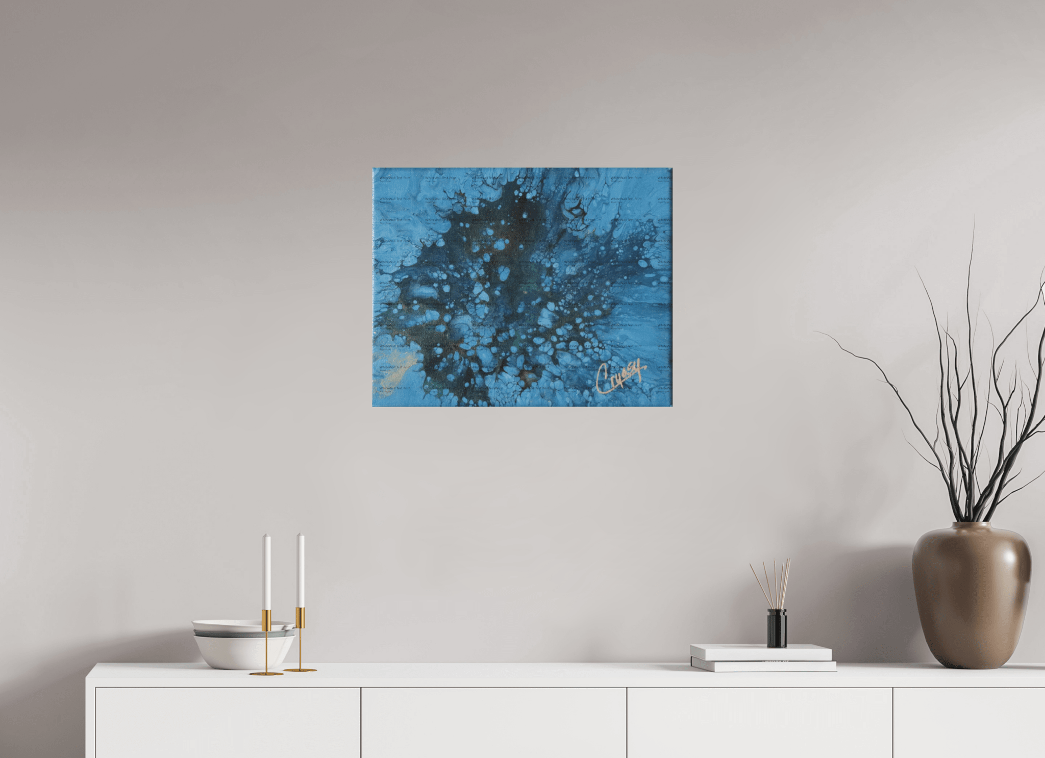 Ocean Bloom - Original Dutch Pour Acrylic Painting - The Living Abstract