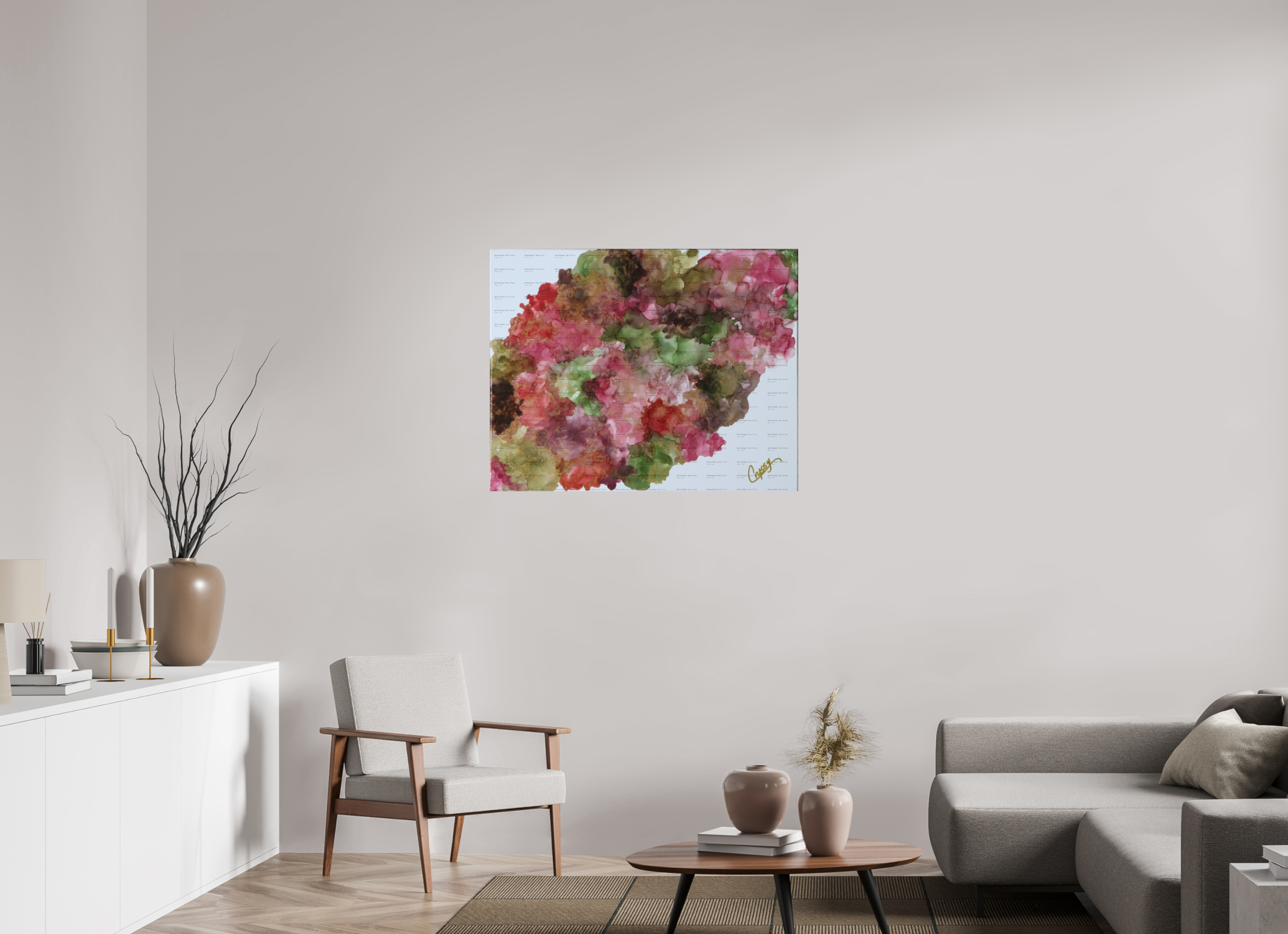 39.4 x 31″, *Photo Print on Fuji Silk Paper no frame Floral Density