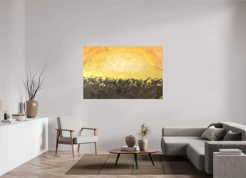 66 x 44″, *1.25" Matte Canvas No Frame Golden Sunset