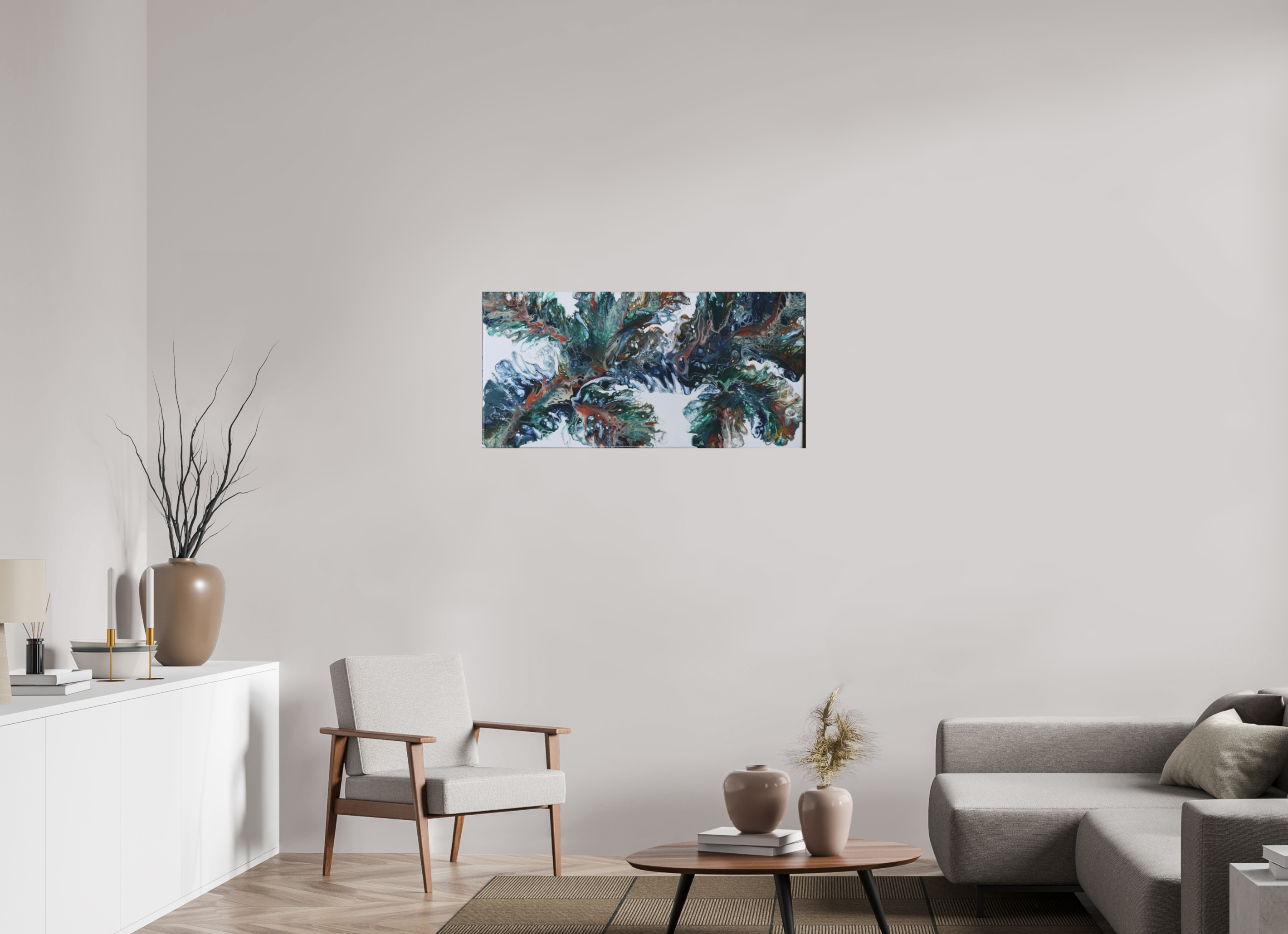 41.3 x 20″, *Photo Print on Fuji Silk with Black Frame Kelp of the Sea