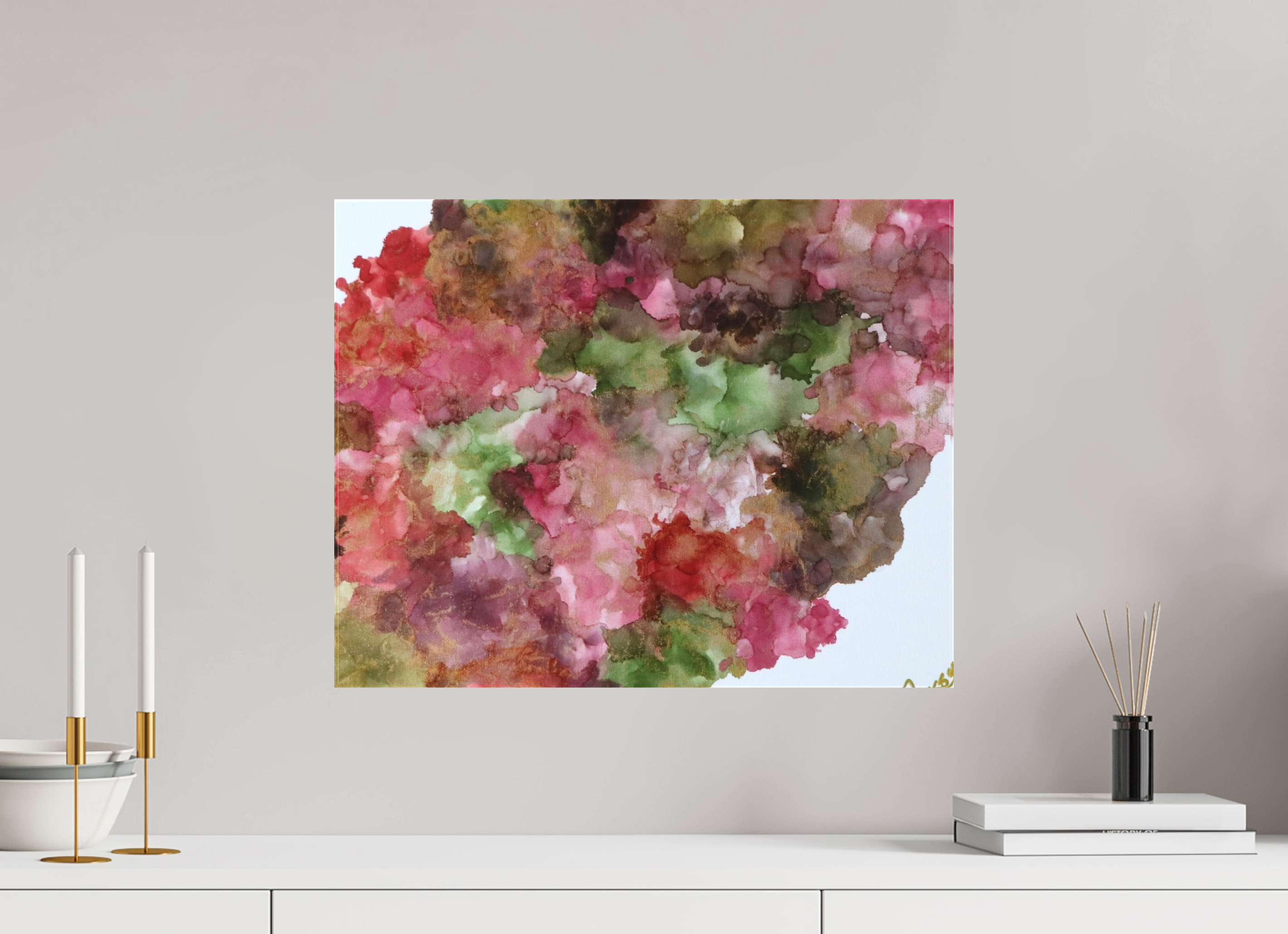 20.4 x 16″, *1.25" Matte Canvas No Frame Floral Density