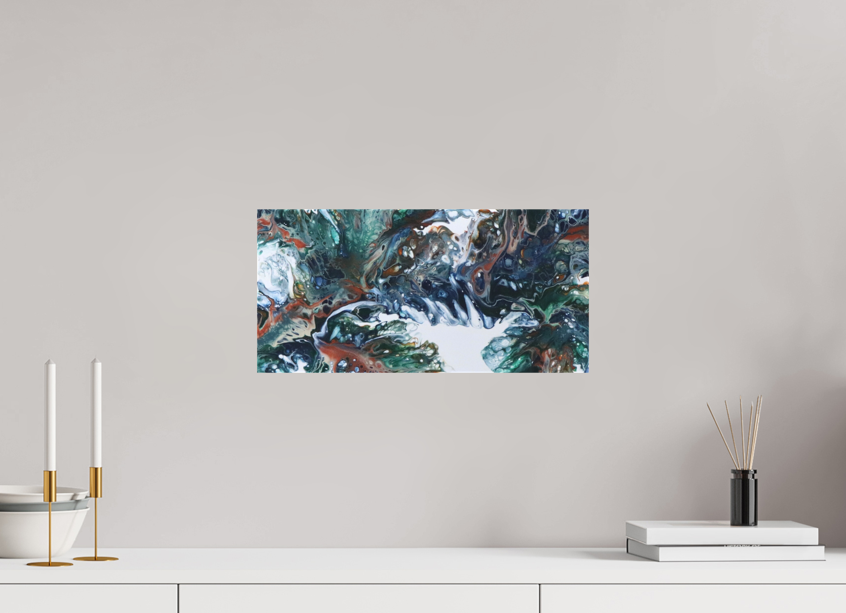 16.5 x 8″, *1.25" Matte Canvas No Frame Kelp of the Sea