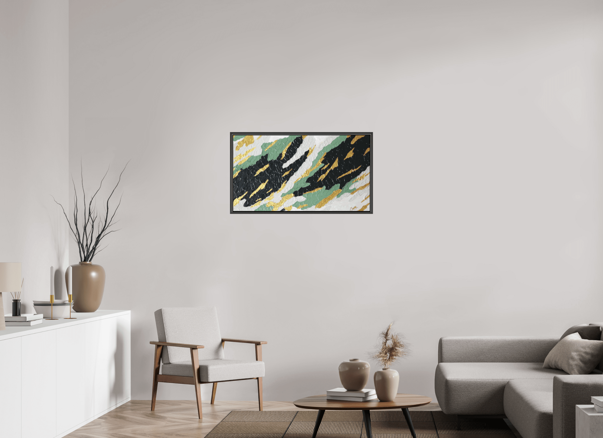 Gilded Forest - Textured Acrylic Art - The Living Abstract