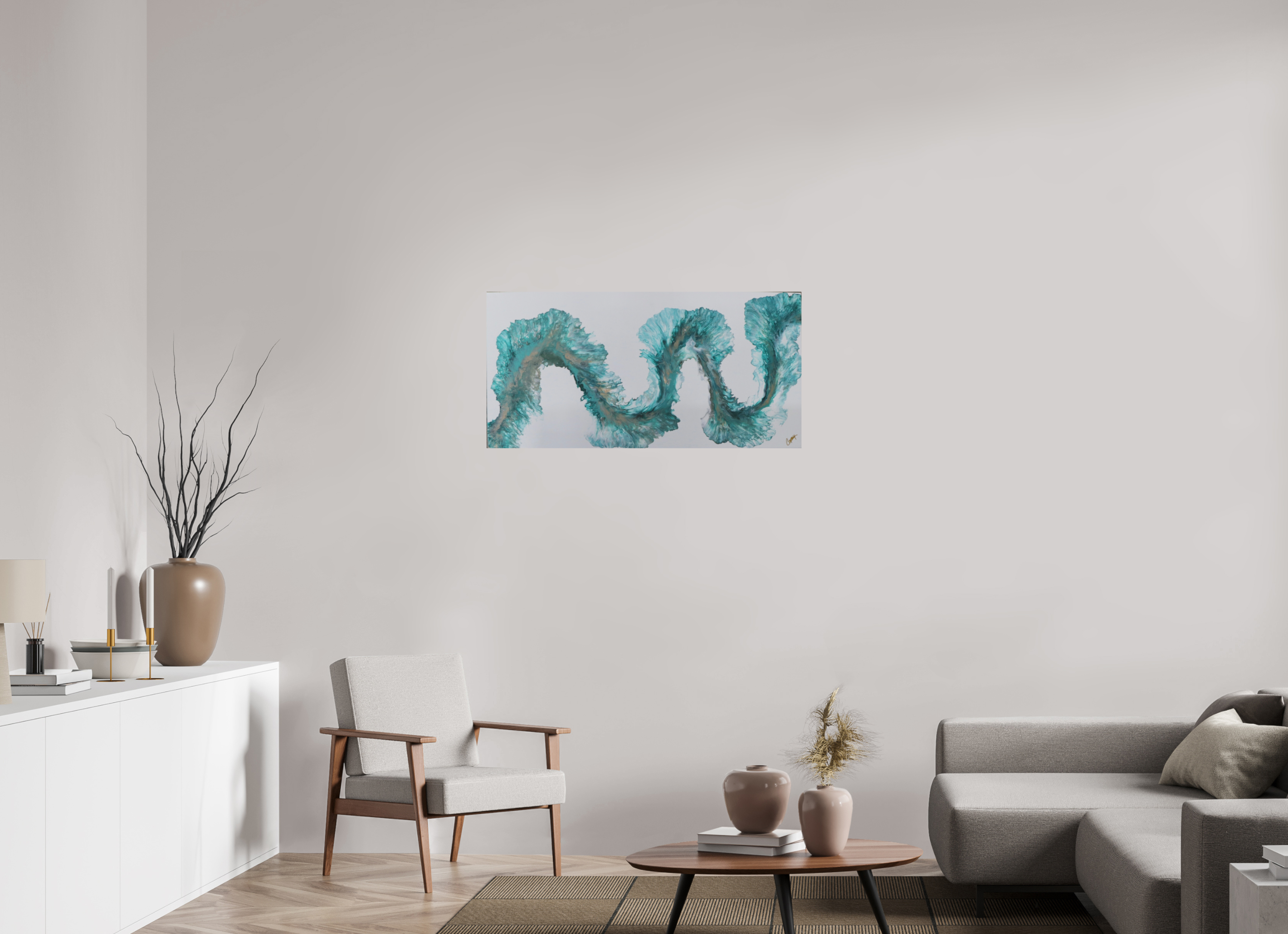 40.2 x 20″, *Photo Print on Fuji Silk Paper No Frame Tidal Reviere