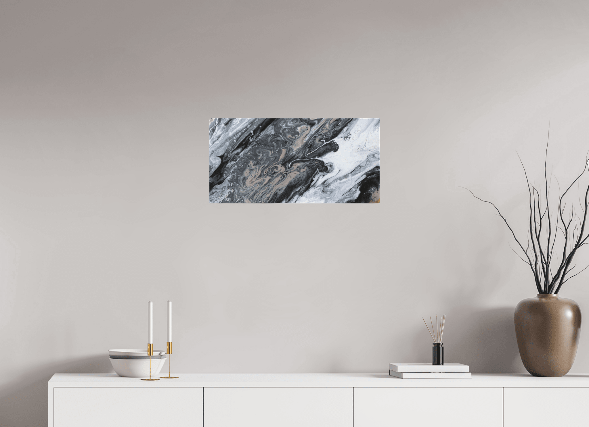 Black Sands - Original Tilt Pour - The Living Abstract