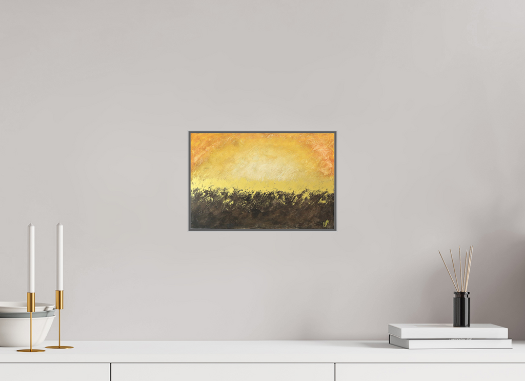 12 x 8″, *Aluminum Artbox 1" on fine art paper under acrylic matte glass Golden Sunset