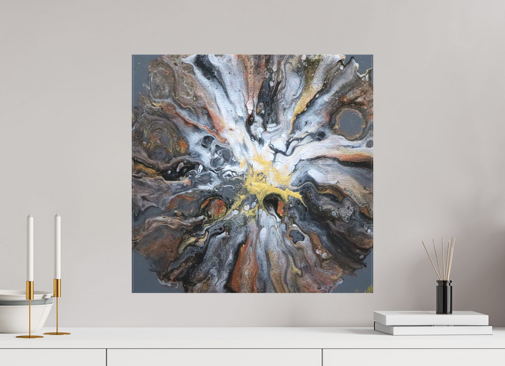 20.2 x 20″, *1.25" Matte Canvas No Frame copper Bloom